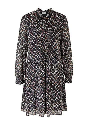 s.Oliver BLACK LABEL Sukienka damska, szara/czarna, 44