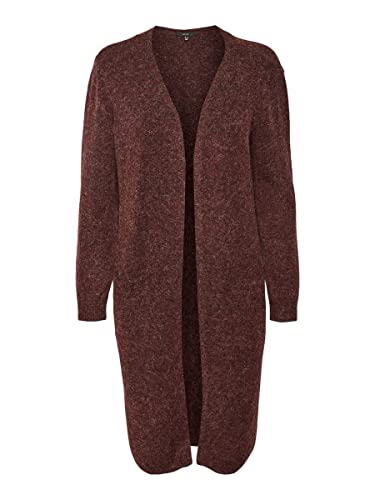 Vero Moda Kobiety Vmdoffy Ls Long Open Cardigan Ga Noos Kardigan, Winetasting, XS