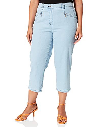 Ulla Popken Damskie spodnie jeansowe Mony Wadenlang, Gold (Gold 95), 42 PL