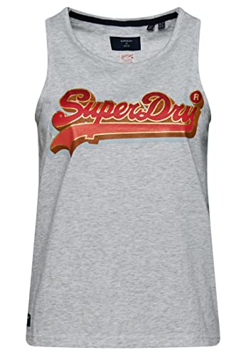 Superdry Koszula męska Vintage VL Seasonal Vest Light Grey Marl 40 Damski, Lekki szary Marl, 38