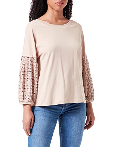 Sisley T-shirt damski, Beżowy 1k3, S