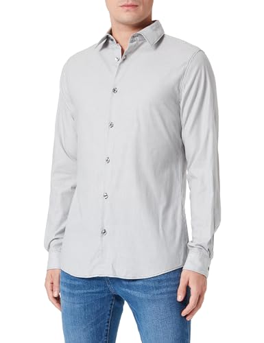 s.Oliver Sales GmbH & Co. KG/s.Oliver Męska koszula z długim rękawem, slim fit koszula z długim rękawem, slim fit, zielony, L