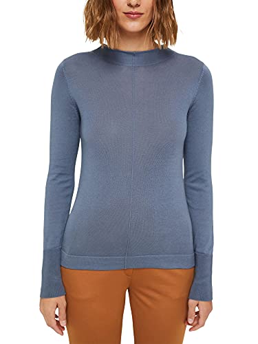 ESPRIT Sweter damski, 420 / szary niebieski, S
