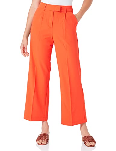 Vero Moda Damskie spodnie Vmzelda Hr Szerokie spodnie, Scarlet Ibis, 36 szer. x 32 l, Scarlet Ibis, 36W / 32L