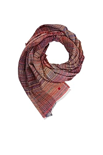ESPRIT Szalik z efektem spacedye, Coral Red, jeden rozmiar