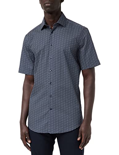 Seidensticker Męska koszula biznesowa, granatowy, 39