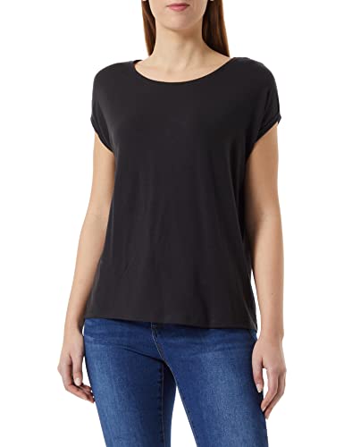 VERO MODA Vmava Plain Ss Top Gajrs Noos Petite T-Shirt, czarny, XXS wąska talia