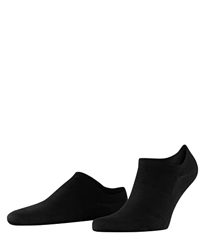 FALKE Mężczyźni Stopki ClimaWool M IN Trwała Wełna Dziewicza Lyocell niewidoczne jednokolorowe 1 Para, Czarny (Black 3000), 41-42