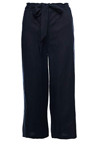 Superdry Damskie spodnie Eden Linen, niebieski (Atlantic Navy Gkv), 30W / 32L