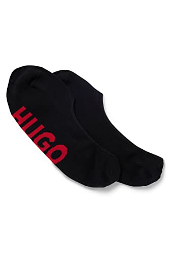 HUGO Męskie stopki 2P SL LOGO CC dwupak z podeszwą z logo, czarny (Black1), 43-44 EU