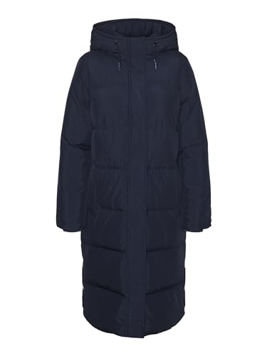 bestseller a/s Damska kurtka VMERICAHOLLY Long DOWN NOOS płaszcz, granatowa, XL