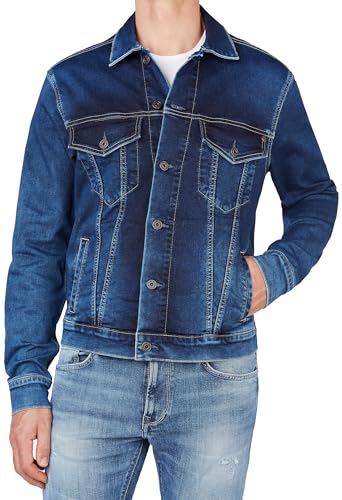 Pepe Jeans Kurtka męska Pinner, Niebieski (Denim-HI9), XXL