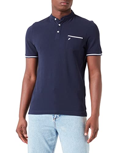 Daniel Hechter Męska koszula polo 74006, niebieska, S