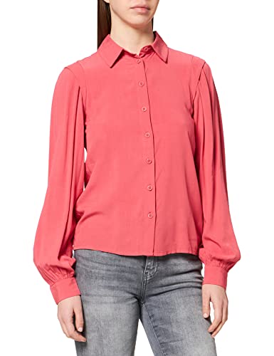 Q/S designed by Bluzka damska z długim rękawem Regular Fit Blouse, Rosa, 34 PL