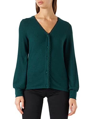 Naf Naf Koszulka damska Ofrida, ciemnozielony, XS