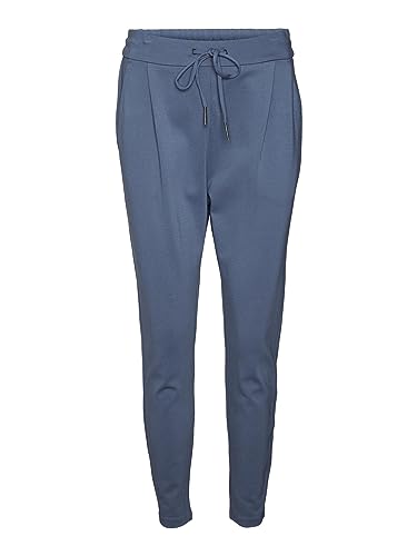 VERO MODA Vmeva Mw luźne spodnie damskie stringi Ga Noos, niebieski (China Blue), (L) W / 30L