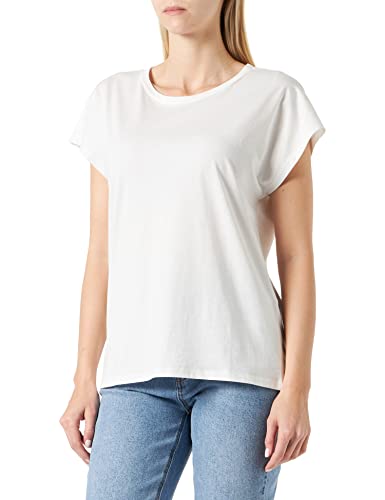 VERO MODA Women's VMPIA SS Wide TOP NOOS T-Shirt, Snow White, XL, Snow White, XL