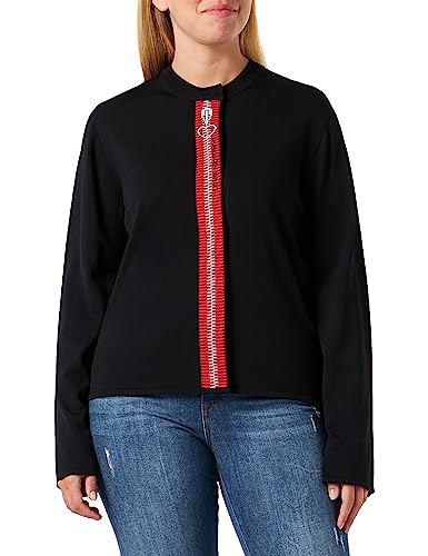 Love Moschino Damska kurtka kardiganowa, czarna, 40, czarny, 40
