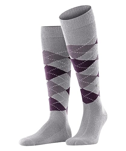 Burlington Mężczyźni Preston M KH Ciepły I Miękki długie z wzorem 1 Para, Szary (Steel Grey 3250), 40-46