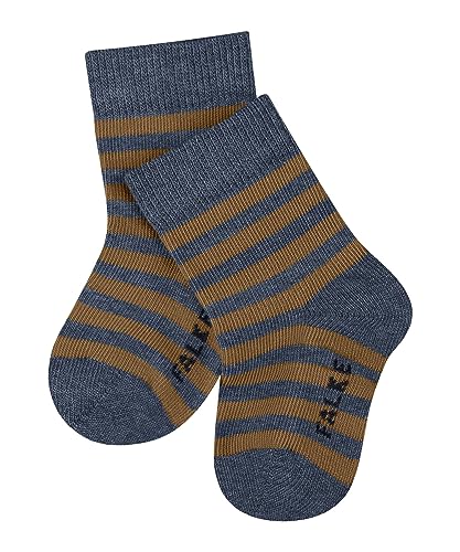Falke Stripe Rajstopy (Paczka 2) Unisex-Bimbi, Niebieski (Light Denim 6668), 80
