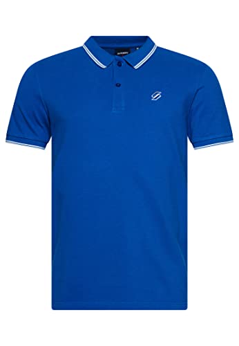 Superdry Męska koszulka polo Code Essential, Królewski, XXL