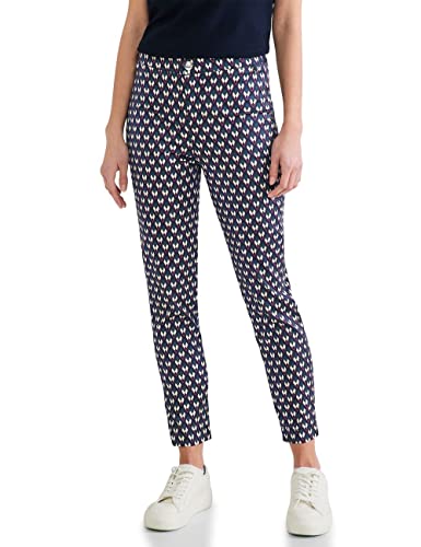 Street One damskie spodnie materiałowe skinny, Deep Blue, 40W / 28L