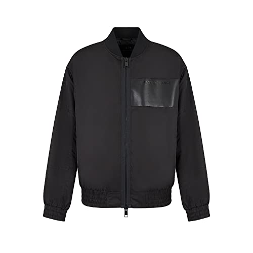 Armani Exchange Męska kurtka bomberka, kolorowa, czarna, meduska, czarny, M