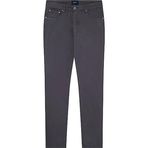 Hackett London Spodnie męskie, Brązowy (asfalt), 36W / 34L