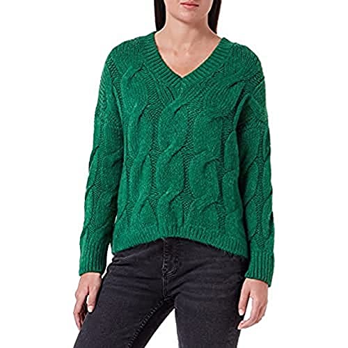 Mavi Damska bluza z dekoltem w serek, szary melanż, XL