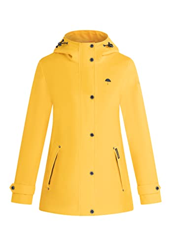Schmuddelwedda Damska kurtka przeciwdeszczowa, Żółty żółty, S
