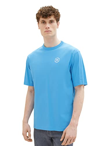 TOM TAILOR Koszulka męska 1036353, 18395-Rainy Sky Blue, M, 18395 – Rainy Sky Blue, M