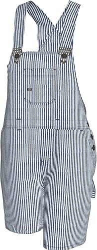 Dickies Damskie spodnie na szelkach 17,8 cm, ogrodniczki Rinsed Hickory Stripe, XL