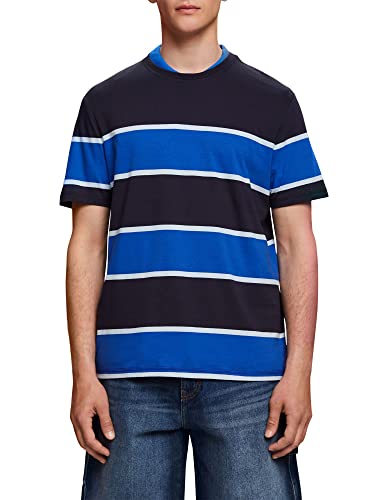 edc by ESPRIT Męski T-shirt 053CC2K305, 400/NAVY, XS, 400/granatowy., XS