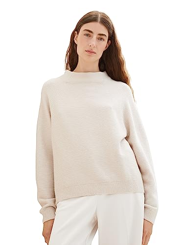 TOM TAILOR Sweter damski, 32398 - Clouds Grey Melange, M