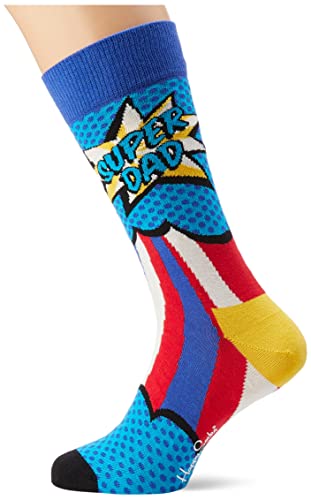 Happy Socks Męska skarpety Super Dat, niebieskie, 41-46