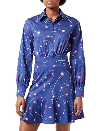 Love Moschino Sukienka koszulowa damska, mniszek lekarski f.blu, 38
