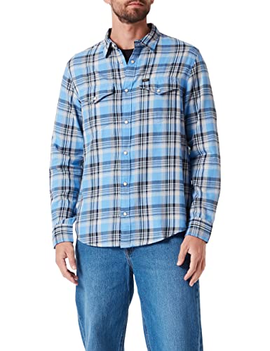 Lee Męska koszula westernowa, PREP Blue, XL (DE), Prep Blue, XL
