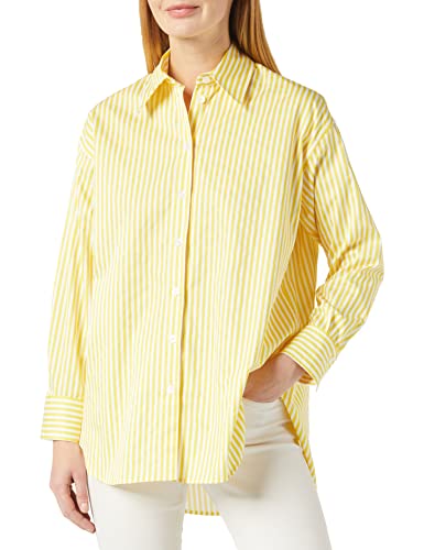 Seidensticker Damska bluzka z długim rękawem Regular Fit, żółty, 44