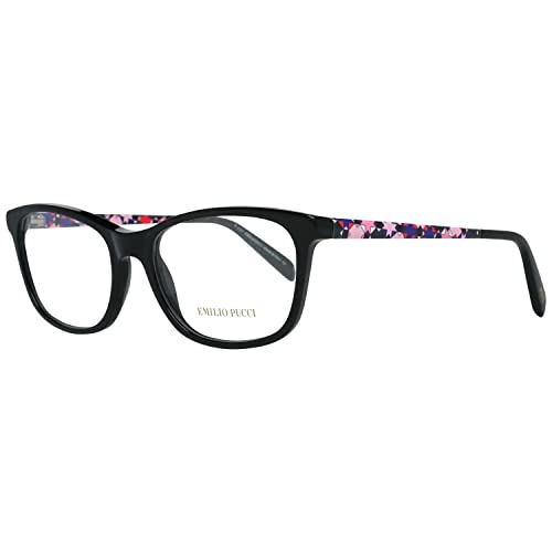 Emilio Pucci Unisex oprawki okularów dla dorosłych, EP5068 001 54, czarne (Nero LUCIDO)