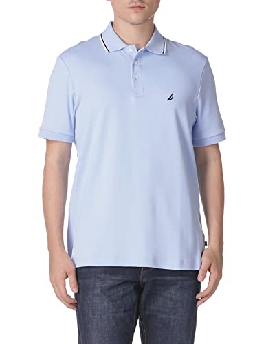 Nautica Męska koszulka polo z krótkim rękawem o klasycznym kroju z podwójnym kołnierzem, Południe niebieski, 3XL