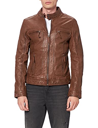 Oakwood Męska kurtka skórzana 60901, Marrone (Marron (Cognac)), XXL