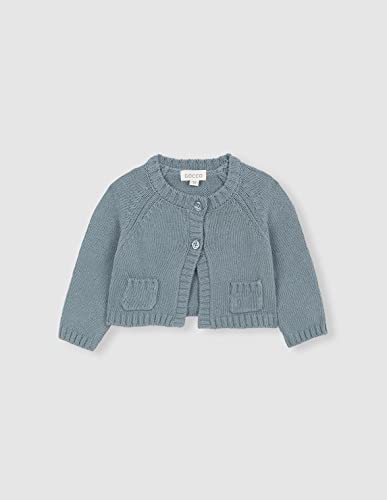 Gocco Sweter kardigan Baby Chaqueta CON BOLSILLOS, Verde Nuevo, 6 Meses