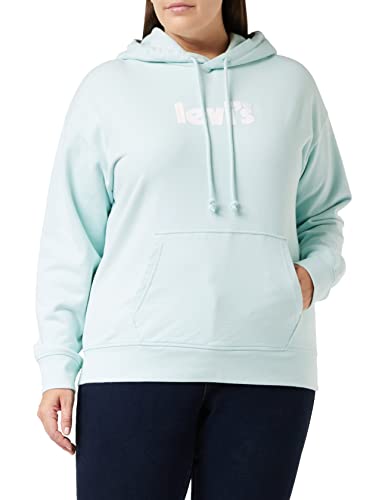 Levi's Damska bluza z kapturem Graphic Standard Seasonal Poster Graphics, Graphic Standard Hoodie Seasonal Poster Logo Hoodie Starlight Blue, XXS