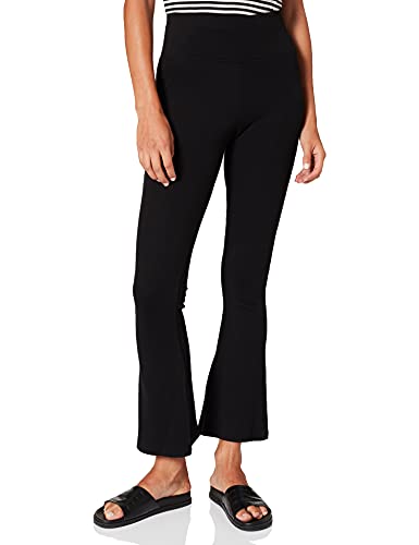 Urban Classics Damskie legginsy damskie Organic Interlock Bootcut, czarny, 3XL
