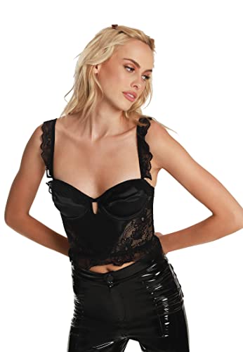 OW Intimates Biustonosz damski Rosette Bustier, Czarny, L