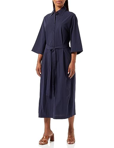 DreiMaster Klassik Damska sukienka koszulowa 31426351, granatowa, L, morski, L