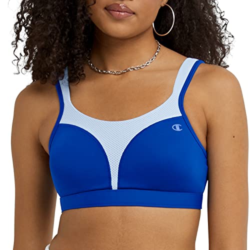 Champion Spot Comfort Pełne wsparcie biustonosz sportowy damski, Surf The Web/Ocean Front Niebieski, 95D