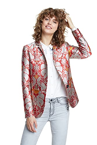Desigual Damska kurtka 20SWEW957026L, pomarańczowa, XL