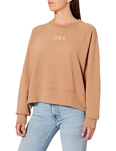 BOSS Damska bluza C_elia_złota, Light/Pastel Brown235, L