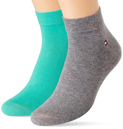 Tommy Hilfiger Quarter (zestaw 2 sztuk) Mężczyźni, szary melange/zielony, 47/49 EU